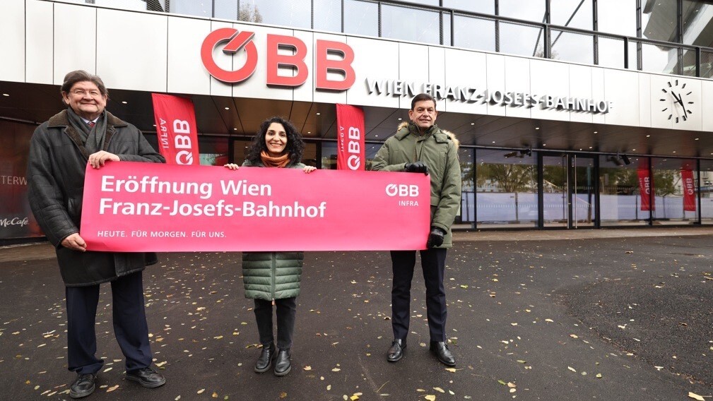 ÖBB eröffnen modernisierten Wiener Franz-Josefs-Bahnhof