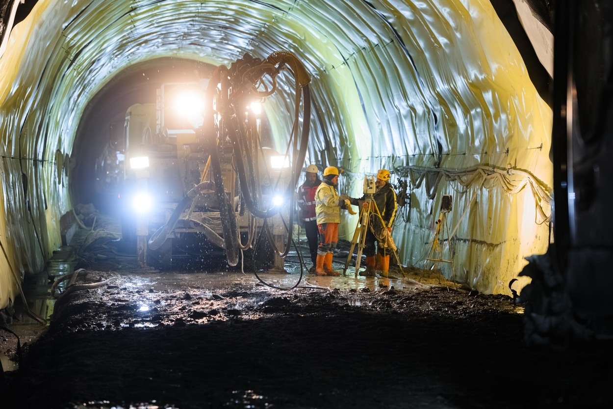 Arbeiten im Tauerntunnel