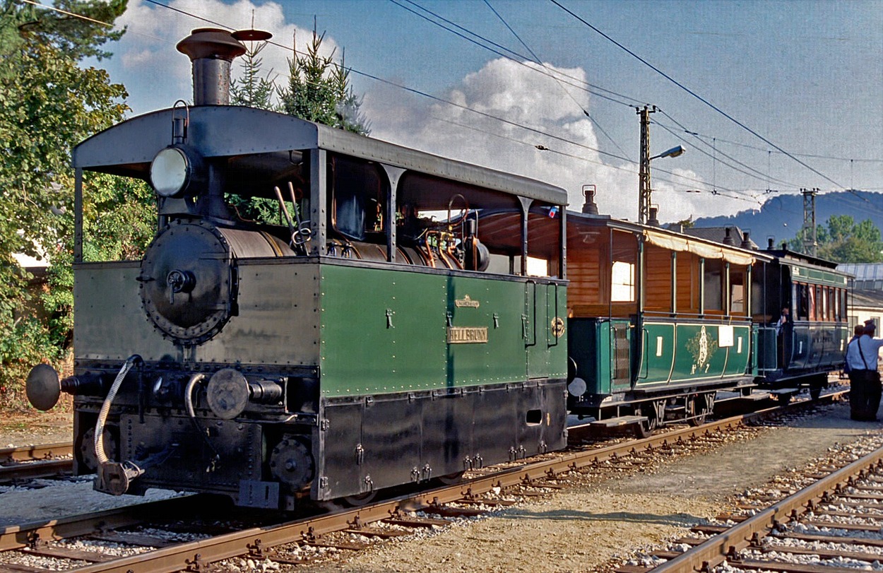 SETG-Dampftramway Oldtimer auf Salzburger Lokalbahn