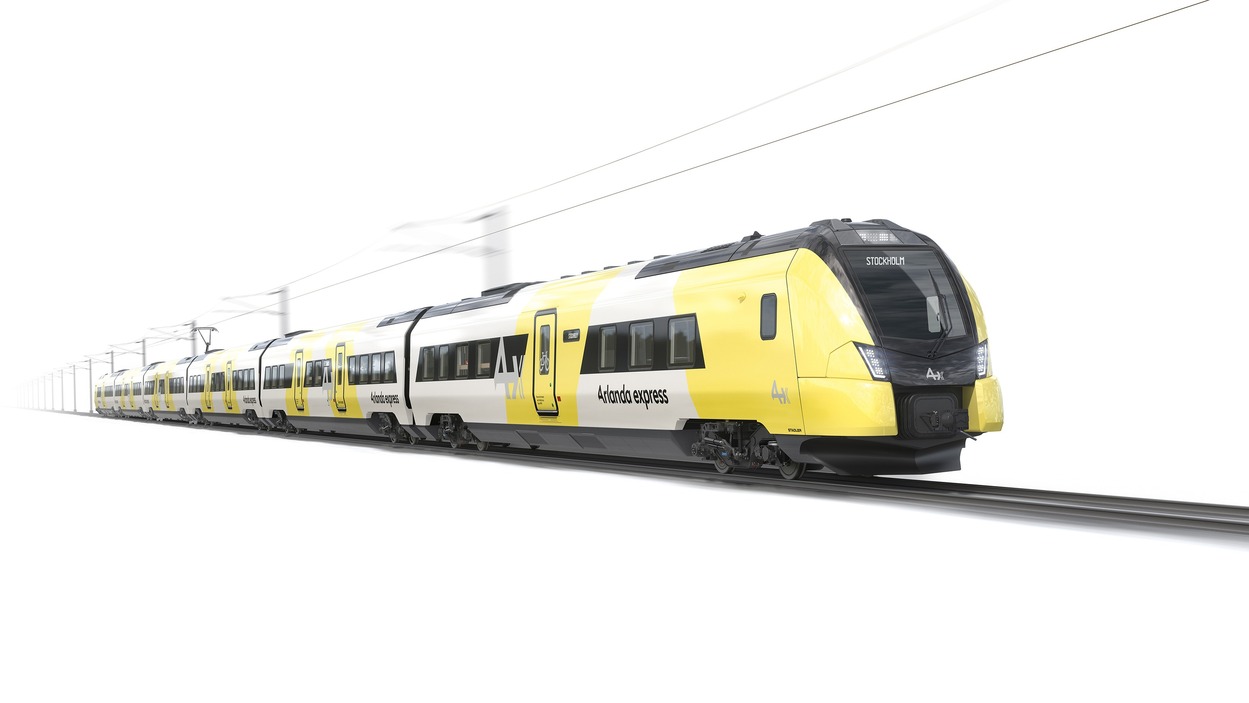 50 Prozent höhere Kapazität: Stadler baut sieben FLIRT-Züge für Bahnverbindung zum Flughafen Stockholm